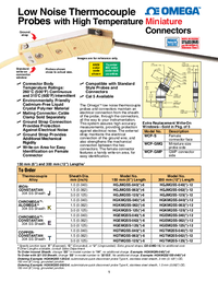 Thumbnail of document Data Sheet - HGTMQSS Low Noise Thermocouple Probes w/High Temp Mini Connectors